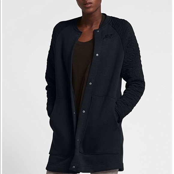 Nike Jackets & Coats | Nwt Nike Black Long Jacket | Poshmark